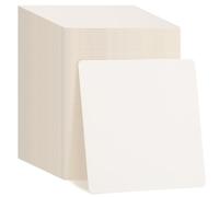 TaoBary 100 Pcs Cardboard Paper Coasters Bulk 4 Inch Square Blank,White | Disposable Drink Coasters for Bar Events, Protect Tables from Rings, DIY Crafts Weddings, Bulk Square Beverage Mats