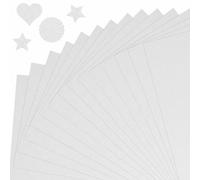 TaoBary 120 Sheets Glitter Cardstock, No Shedding Shiny Glitter Paper Cardstock 250 Gsm, A5 Sparkly Paper for Arts Crafts Scrapbooking Card Making DIY Projects(White)