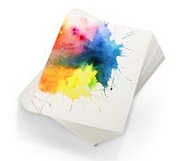 TaoBary 300 Pcs Watercolor Paper Sheet Bulk White Cold Press Paper Pack 110 lb 300gsm Sketch Painting Watercolor Pad for Watercolorist Beginning Artists Adults Drawing Craft(5 x 7 Inch)