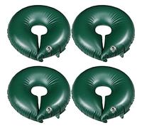 TaoBary 4 Pcs 10 Gallon Tree Watering Ring Bag Slow Release Watering Bag Deep Root Automatic Drip System PVC Drip Irrigation Pouch Donuts for Newly Planted Multi Trunk Trees Shrubs (Green)