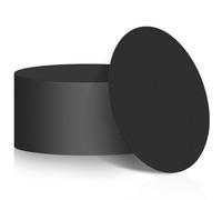 TaoBary Disposable Paper Coasters Bulk, Cardboard Coasters 4 Inch Coasters for Drinks DIY Crafts Arts Bar Wedding(Black,50 Pcs)