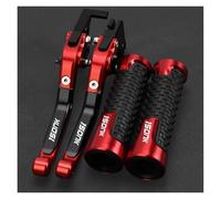 TAOBOZI Brake Clutch Levers for CFMOTO CF Motorcycle 150NK 150 NK 150 Motorcycle Adjustable Brake Clutch Levers Handlebar Grips(Red)