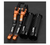 TAOBOZI Brake Clutch Levers for CFMOTO CF Motorcycle 150NK 150 NK 150 Motorcycle Adjustable Brake Clutch Levers Handlebar Grips(Orange)