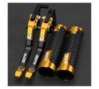 TAOBOZI Brake Clutch Levers for CFMOTO CF Motorcycle 150NK 150 NK 150 Motorcycle Adjustable Brake Clutch Levers Handlebar Grips(Gold)