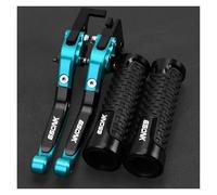 TAOBOZI Brake Clutch Levers for CFMOTO CF Motorcycle 650 NK 650NK NK650 2018 2019 2020 2021 2022 Brake Clutch Levers Handlebar Grips(Ice Blue3)