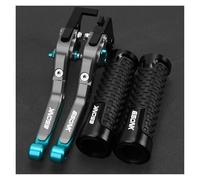 TAOBOZI Brake Clutch Levers for CFMOTO CF Motorcycle 650 NK 650NK NK650 2018 2019 2020 2021 2022 Brake Clutch Levers Handlebar Grips(Ice Blue2)