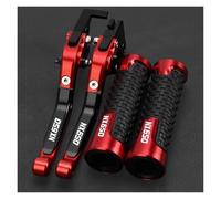 TAOBOZI Brake Clutch Levers for H&ONDA NX650 NX 650 J-X Dominator NX650J-XDOMINATOR Motorcycle Brake Clutch Levers Handlebar Grips(Red2)