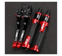 TAOBOZI Brake Clutch Levers PCX Brake Clutch Levers Handlebar Handle Bar Grips Ends for H&ONDA PCX 150 125 PCX125 PCX150 All Years(Red4)