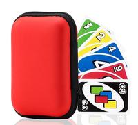 TAOBWN UNO Case, Playing Card Case, Waterproof and Scratch, Playing Card Holder, Travel Organiser for UNO, Card Game and Small Accessories(Red)