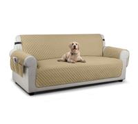 TAOCOCO 3 Seater Sofa Covers Waterproof,Anti Slip Cover for Chair,Settee Slipcovers,Sofa Couch Covers with Storage Pockets,Washable Waterproof Sofa Protector for Kids/Dogs/Pets(Sand)