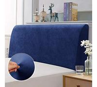 TAOCOCO Bed Headboard Cover, Elastic Headboard protection cover, all-inclusive design solid color elastic protection, DarkBlue 150-170 cm