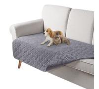 TAOCOCO Reversible Waterproof Sofa Cover: Sofa Bed Cover, Waterproof Furniture Protector Couch Cover, Sofa Slipcovers, Dog Sofa Bed(Pale Grey, 107 * 132CM)