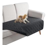 TAOCOCO Reversible Waterproof Sofa Covers,Washable Sofa Slipcover,Dog Sofa Bed Cover,Waterproof Sofa Couch Protector for Dogs(Black, 107 * 132CM)