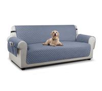 TAOCOCO Sofa Slipcovers Sofa Covers 3 Seater,Settee Covers with Storage Pockets,Anti Slip Couch Covers,Washable Sofa Protector for Pets(Bluish Grey)