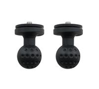 TAODAN 2PCS 1 Inch Rubber Bracket Ball Mount Universal Adapter Fixed Ball Head Accessory for Digital Camera and Camcorders B Size Double Socket Arm and Bracket