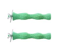 TAODAN 2PCS 14.5x4cm Wavy Grinding Claw Stick Natural Branch Shaped Beak Grooming Perches Suitable for Parrots Finches Hamsters