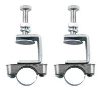 TAODAN 2PCS Conduit Support Bracket Side Mounted Galvanized Steel Beam Clamp Opening 30mm Fits 25mm Conduit For Securing Cable Gas and Water Pipes