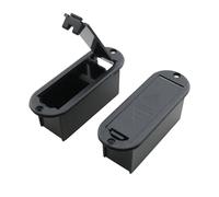 TAODAN 4PCS 81x29x31mm Black 9V Active Pickup Plastic Battery Holders Battery Cover Protective Case Guitar Accessories Battery Pack for Active Guitar and Bass Pickups