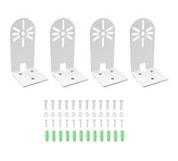 TAODAN 4PCS Metal Wall Camera Mount Bracket with Screws and 3M Adhesive No Drilling Wall Mounting Pan Tilt Version Wall Surveillance Bracket Flexible Installation Camera Holder Speaker Miniature Toy