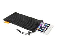 TAODAN 5-Pack Nylon Mesh Drawstring Storage Pouch Bag - 3.5 x 7.3 Inch Multi Purpose Travel & Outdoor Activity Pouch for Cell Phone,Sunglass,Electronic Gadgets, Black