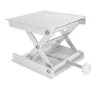 TAODAN Aluminum Alloy Jack Lift Table 3.5x3.5 inch Low Profile Lift Stand Accessories for Physics Chemistry Biology Experiments Laser Cutter Leveling Base Compatible Equipment