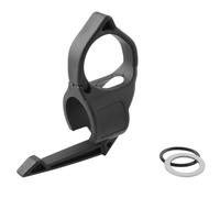 TAODAN Nylon Flashlight Carrying Ring with Aluminum Ring Rubber Ring Accessory Outdoor Hiking Flashlight with Hook and Loop Flashlight Finger Release Ring Black