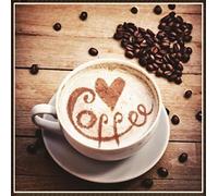 Taogift DIY 5D Full Drill Diamond Painting by Number Kits for Adult Arts Craft Canvas Paint with Diamonds Crystal Rhinestone Embroidery Painting for Home Wall Decor - Coffe Cup (40X30CM)