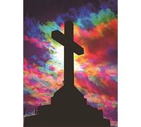 Taogift DIY 5D Full Drill Religious Diamond Painting by Number Kits for Adult The Holy Cross Arts Craft Canvas Paint with Diamonds Crystal Rhinestone Embroidery Painting for Home Wall Decor (40X30CM)