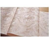 TaoGift Victorian Damask Embossed Wallpaper Peel and Stick Wall Paper Mural for Bedroom Bathroom Living Room Home Decoration (53cmx3m, Light Pink)