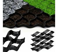 TAOHONGLIU Heavy Duty Foldable Gravel Grid (2/4" Thick, 3ft-30ft) - Driveway & Slope Stabilization Kit for Durable Support,1x1m (3.3 X3ft)-H-5cm/2in