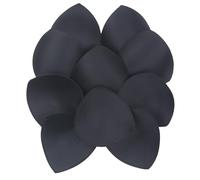 TAOHUA GARDEN 5 Pairs Bra Pads Inserts, Removable, Air Cotton, Foam Sponge, Breathable (Black, D/E Cup)