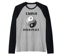 Taoism Inner Peace Daoism Spirituality Enlightenment Raglan Baseball Tee