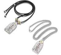 Taoist Protection Necklace, Feng Shui Amulet Pendant for Good Luck & Wealth, Handmade Blessed Spiritual Jewelry, Talisman Charm for Energy Healing, Peace & Positive Energy, Unisex Gift B)