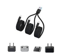 Taoke compatible with Multiple Nylon Charging Cable USB Power Cord with 3 Type-C Ports, 4FT/1.2M 5A Fast Charging Cable for DJI Avata/Mini 3 Pro/FPV/Mavic MINI 2/Mavic Air 2S/Mavic 3 Controller