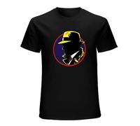 TAOKEBEAR Dick Tracy 1990 Movie - Warren Beattyma Menal Pacinodustin Hoffman Unisex 100% Cotton Short-Sleeve T-Shirts Black XXL