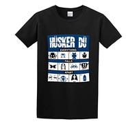 TAOKEBEAR Husker Du Everything Falls Apart Unisex 100% Cotton Short-Sleeve T-Shirts Black L
