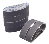 Taokyid 24 Pcs 1.2 x 13 Inch Replacement Knife Sharpener Sanding Belt, 330x30mm Silicon Carbide Sanding Belt - 3 Pcs Each of 120 240 400 600 800 1000 Grits 1.2"x 13" Sanding Belts