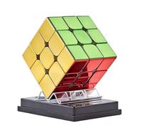 TaoLeLe 3x3 Speed Cube, Cyclone Boys Magic Mirror Reflective 3x3x3 Original Stickerless Vivid Shiny Cube 3D Brain Teaser Puzzle Cube for Speed Cube Enthusiasts