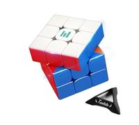 TaoLeLe 3x3 Speed Cube, HuaMeng YS3M 3x3 MagLev Version Professional Stickerless Flexible Puzzle Cube for Magic Cube Enthusiasts