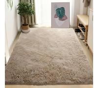 TAOLITAO Area Rugs for Bedroom 100 x 280 cm Soft Touch Thick Pile Runner Shaggy Rugs Durable for Living Room Bedroom Kitchen Hallway Kids, Camel