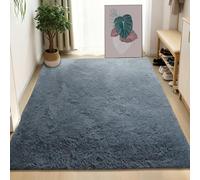 TAOLITAO Area Rugs for Bedroom 380 x 360 cm Soft Touch Thick Pile Runner Shaggy Rugs Durable for Living Room Bedroom Kitchen Hallway Kids, Dark Grey