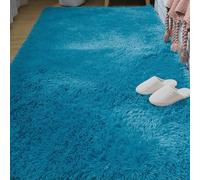 TAOLITAO Rugs Living Room 150 x 230 cm Non Slip Underside Beside Rugs Durable for Living Room, Bedroom, Nursery, Kids Baby, Blue