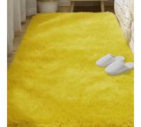 TAOLITAO Rugs Living Room 190 x 210 cm Non Slip Underside Beside Rugs Durable for Living Room, Bedroom, Nursery, Kids Baby, Yellow