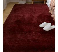 TAOLITAO Rugs Living Room 250 x 260 cm Non Slip Underside Beside Rugs Durable for Living Room, Bedroom, Nursery, Kids Baby, Red Wine