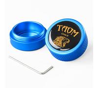 TAOM Round Shaped Pool Chalk Holder, Portable Pool Chalk Cubes, Magnetic Mini Chalk Holder Pool Billiards, Pool Cue Chalk Case Container Box for Billiard Cue Tip Tool Pool Table Snooker Accessories
