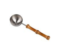 TAOMEINONG Tablespoon Scoop 304 Stainless Steel Coffee Measuring Scoop, Tablespoon Measuring Spoon with Bamboo Handle, 25ml Coffee Spoon- Works Great for Tea, Coffee, Tea and More