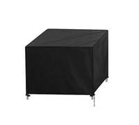Taomeng Garden Furniture Covers Heavy Duty 420D Oxford Fabric Waterproof Square Outdoor Furniture Cover for Table Chairs, Rattan Furniture Covers Extra Large Patio Cover, Black,115x115x74cm