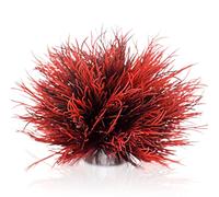 TAOMYPETS Fish Tank Decorations Aquarium Plants Plastic Artificial Décor (Black Red)