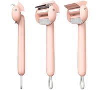 Taomypets Self Cleaning Grooming Brush for Shedding Pets Rake Gently Removes Loose Undercoat Mats Tangled (Pink)