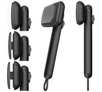 Taomypets Self Cleaning Shedding Brush Grooming Tool for Long and Short Haired Dogs Cats Deshedding Hair Removal (Black)